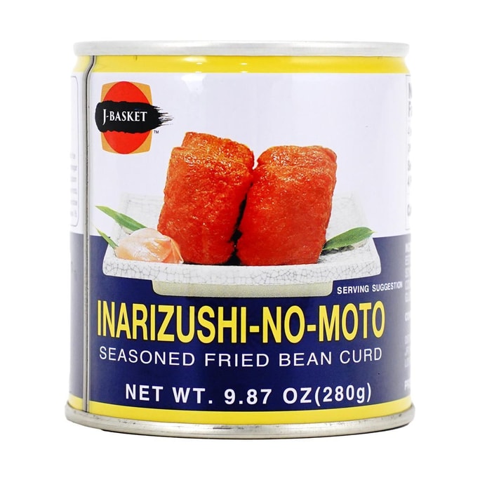 日本J-BASKET 稻荷壽司油豆腐罐頭 壽司豆腐皮 280g【可用於製作油豆腐壽司】