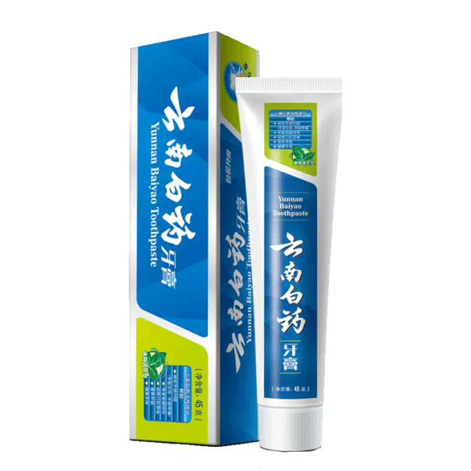 【中國直郵】雲南白藥牙膏薄荷香型45g*1支