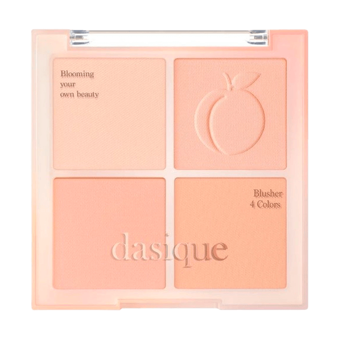 4-Color Blush & Contour Palette #03 Peach Blending 0.39 oz