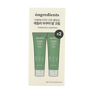 韓國Ongredients 每日水潤舒緩面霜套裝 80ml*2 【深層補水】【舒緩修護】