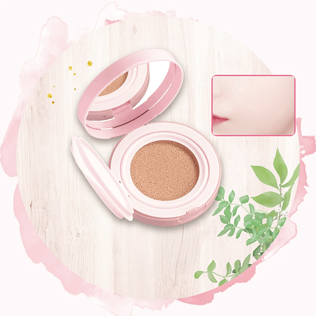 日本CANMAKE井田 贴肤光感气垫粉底 养肤滋养 水感透亮 防水防汗控油 隐匿毛孔 SPF50+ / PA+++ #01 Light 浅米色​