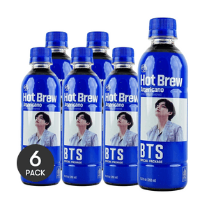 BTS Collaboration Hot Brew Americano 0 Sugar Coffee, 11.8 fl oz *6【6 Packs】
