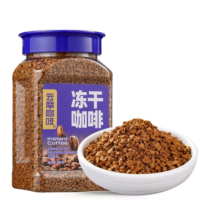 [중국 직배송] 윤모 커피 초콜릿맛 동결건조 인스턴트 블랙 커피 100g (농업연구소 개발) 무설탕 무지방 아메리카노 커피 파우더