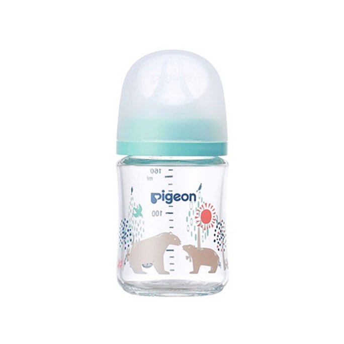 PIGEON Heat-Resistant Glass Feeding Bottle 160ml bear