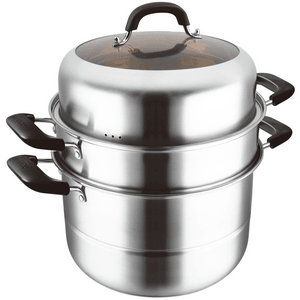 Qing Exhibition 30cm Outer Diameter Triple Bottom Steaming Pot (304#) 41*40cm