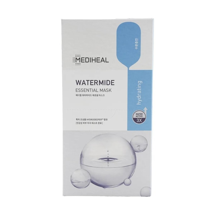 韓國MEDIHEAL 美迪惠爾可萊絲 密集補水面膜 玻尿酸水分保濕 水光潤澤 10片