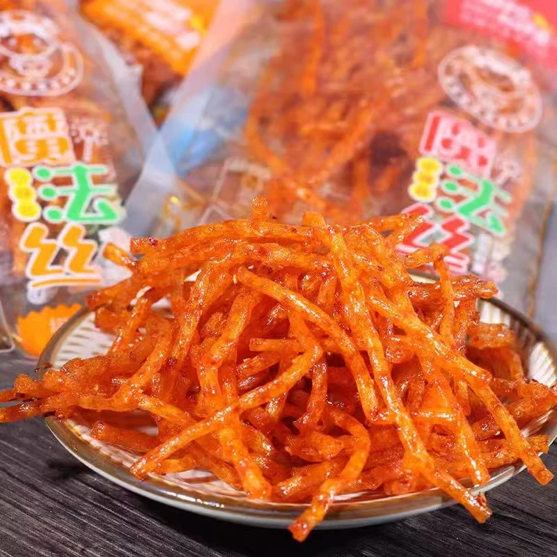 中國 直郵 週再德魔法辣絲辣條h網紅麻辣麵筋辣片解饞休閒零食小包裝散稱250g