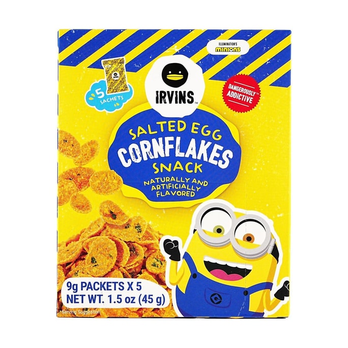 Despicable Me Minions Collaboration Salted Egg Cornflakes 5packs 1.5 oz
