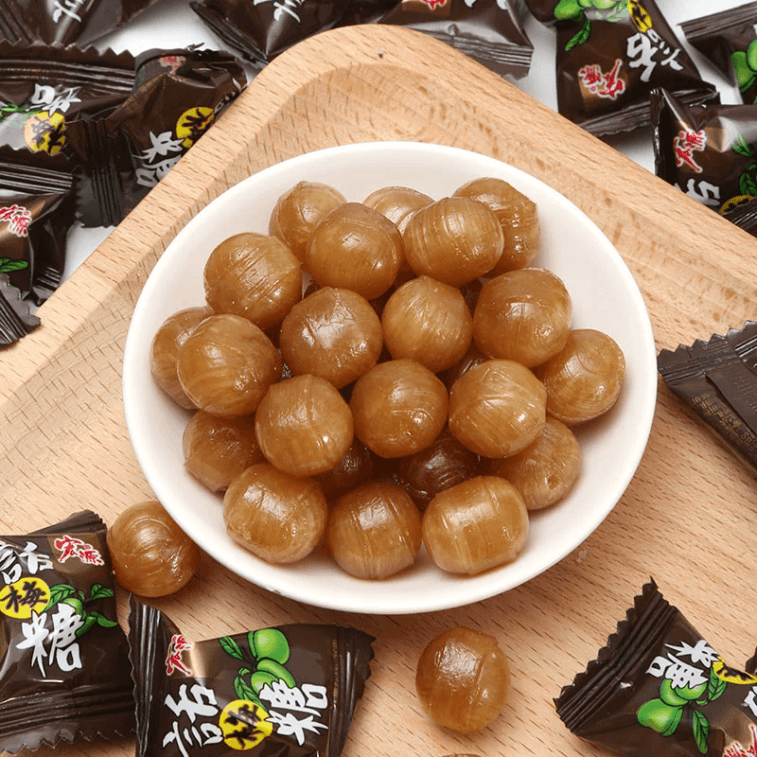 宏源 直邮   陈皮话梅糖酸甜硬糖结婚喜糖前台招待办公室小吃糖果零食   陈皮糖+话梅糖 混合500g 约167颗 4