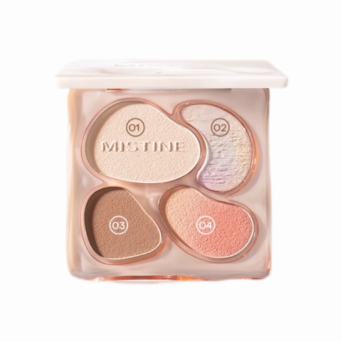 【中國直郵】 泰國 蜜絲婷 奶咖臉部彩妝一體棕櫚日光盤*1盒