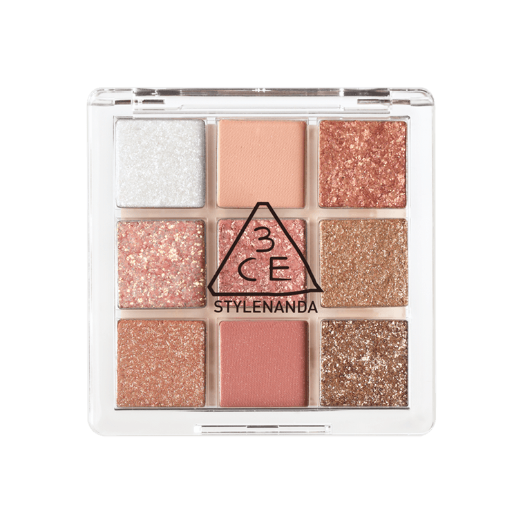 韩国3CE 九宫格9色多功能眼影盘 哑光碎钻珠光多用盘 #DELIGHTFUL花火盘 粉灿烟花 5