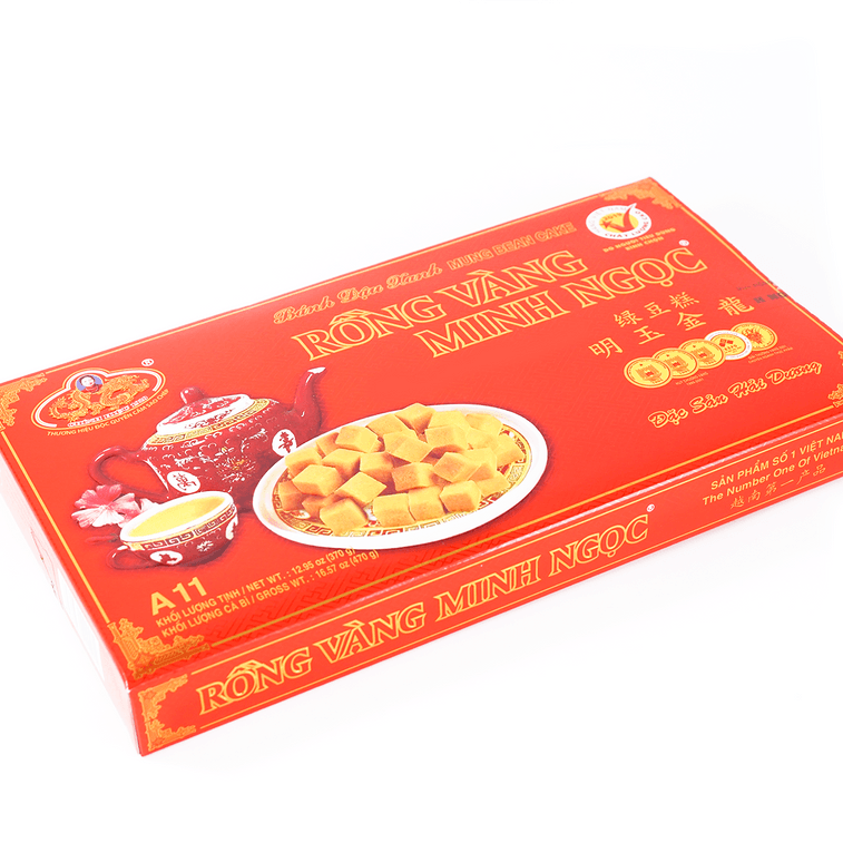 越南chính hiệu 明玉金龍 綠豆蛋糕 370g黃龍綠豆糕同款 4