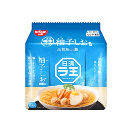 Raoh Yuzu Shio Ramen - Salt & Citrus Instant Noodles, 5 Packs, 16.4oz