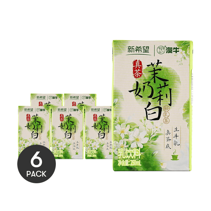 新希望x澳牛茉莉奶白 輕乳茶 250ml *6【6份超值裝】【清香沁脾 甘醇柔滑】