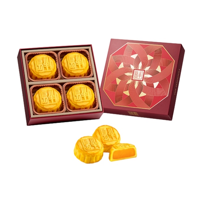  半島飯店【預售 預計9月初出貨】 月餅禮盒 迷你奶黃 4顆 140g