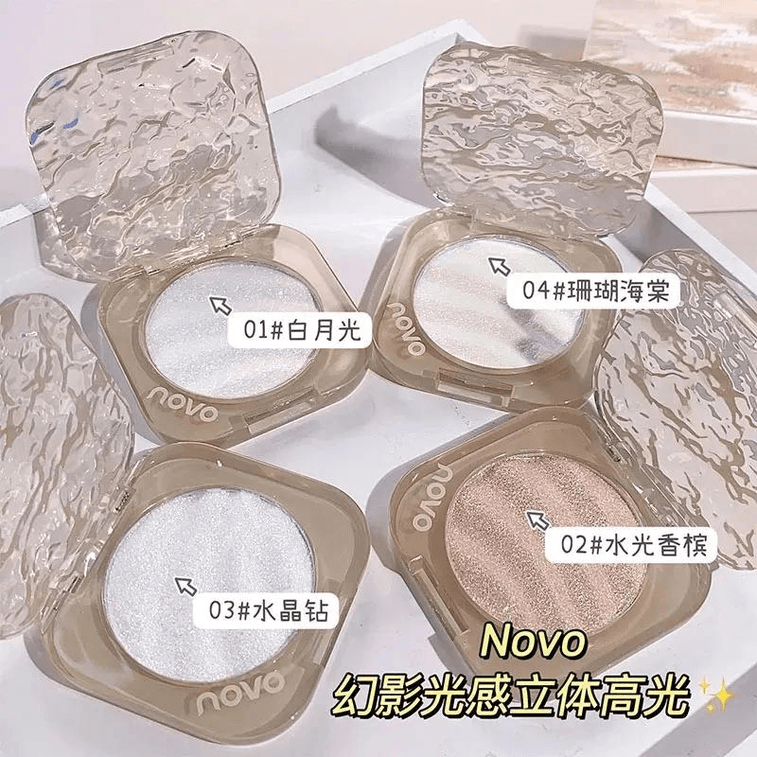 [중국 직송] NOVO 하이라이터 디스크 01# 화이트 문라이트 4.7g*1 박스 3