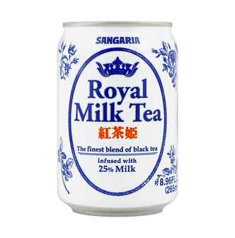 로얄 밀크티 - 25% 우유가 함유된 일본 홍차 음료, 8.96fl oz
