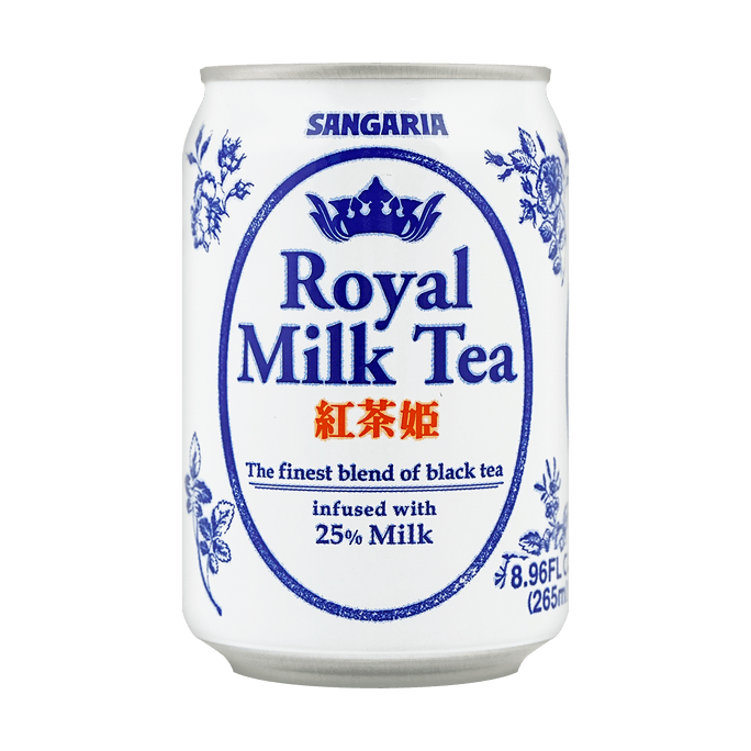 Royal Milk Tea - Japanese Black Tea Drink with 25% Milk, 8.96fl oz