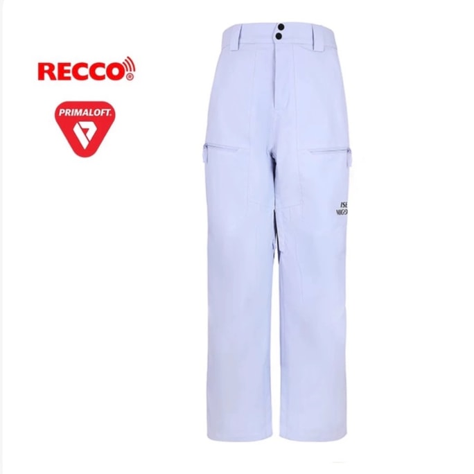 【中國直郵】【黑五大促】 ISEEMIGGA 【寒武紀】25新款滑雪服男女同款3L全壓膠加棉雪服套裝 藍M雪褲