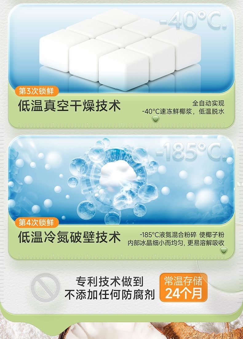 【中國直郵】 南國 海南特產冷萃純椰子粉308g