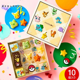 【日本直邮】 日本 POKEMON 宝可梦 情人节限定 巧克力礼盒 铁盒装 精选多款巧克力组合 10个入/盒
