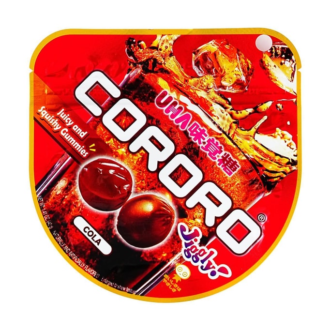 日本UHA悠哈 味觉糖 CORORO 可乐味软糖 40g【全新包装 口感升级】