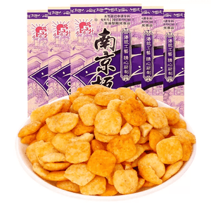 Nanjing Salted Duck Flavor Potato Chips Crispy Rice Snacks Childhood Favorite 【12 packs inside】 About 240g*1 bag