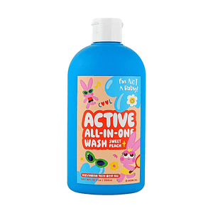 Active All-in-One Wash Sweet Peach 10.14 fl oz【Hair and Body Wash】【Sweat and Odor Relief】