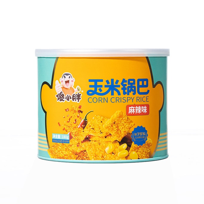 Corn Crispy Snacks Canned [Crunchy with Every Bite] Spicy Flavor 180g*1 Can
