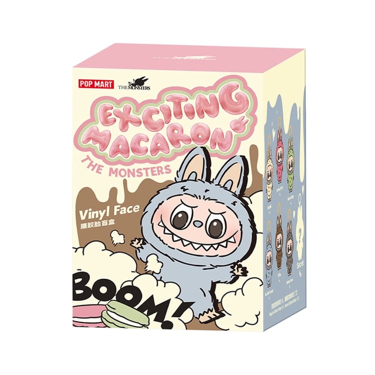 日本直邮】 POP MART 泡泡玛特Labubu拉布布心动马卡龙搪胶脸潮玩盲盒