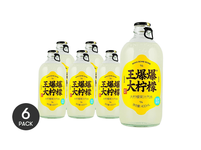 GZSL Wang Bomb Bomb 大レモンジュースソーダドリンク 13.53 fl oz*6