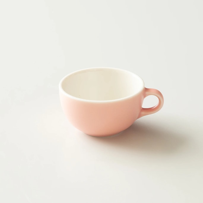일본 오리가미 세라믹 커피컵 라떼컵 라떼컵 라떼 대회용 컵 8oz 매트 핑크