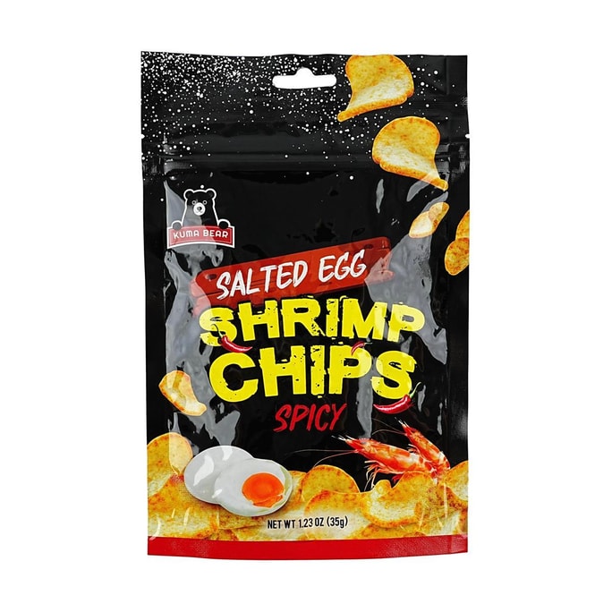 Spicy Salted Egg Shrimp Chips 1.23 oz