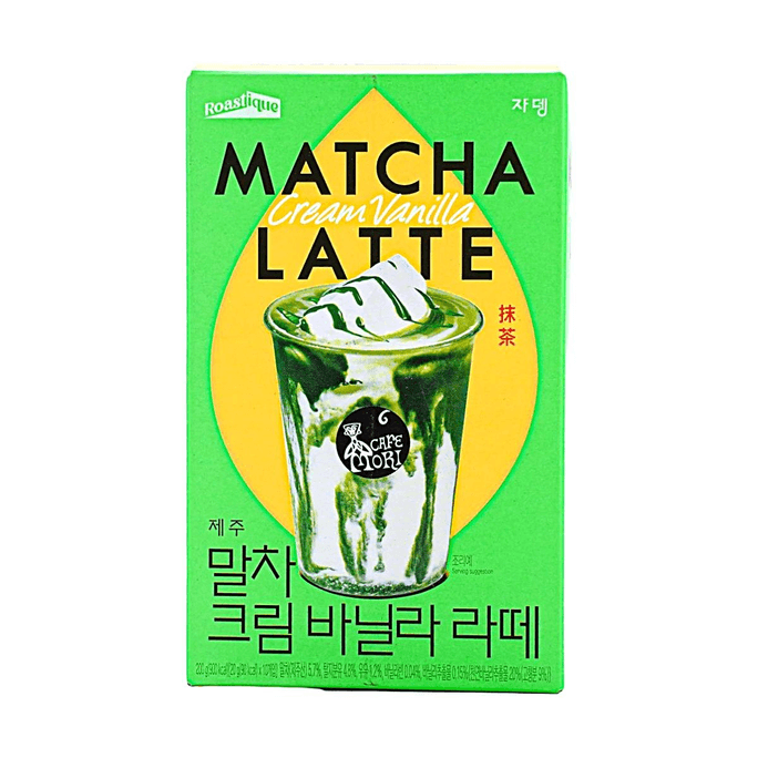 Roastique Matcha Cream Vanilla Latte, 10 Sticks 7.05 oz【Olive Young】