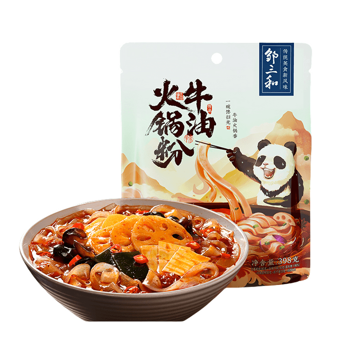 【中国直送】鄒三和パンダ筍酸辣湯麺 328g*1袋