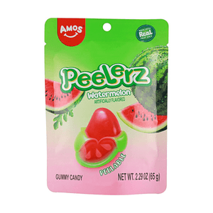 阿麦斯 Amos Peelerz 剥皮软糖 西瓜味 65g【可剥皮】【含真实果汁】