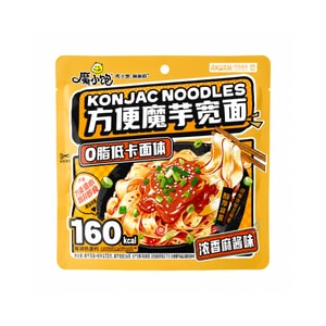 阿宽 川香麻酱味魔芋宽面 172g【醇厚麻香】【低卡魔芋】【爽滑 Q 弹】免煮速食魔芋面 即食代餐饱腹方便面