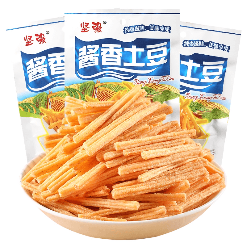 Sauce-flavored potato fries Childhood nostalgia to satisfy cravings Puffed snacks 40g*2 packs