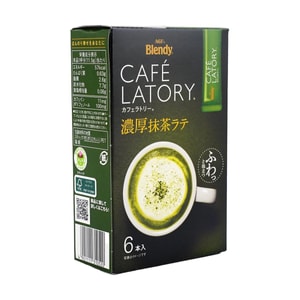 Instant Blendy Stick CAFE LATORY 6 Sticks Matcha Green Tea Latte 2.43 oz