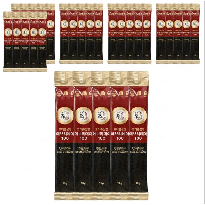 Poongnyeonbogam  Red Ginseng Today Good Time Stick 15g x 100p
