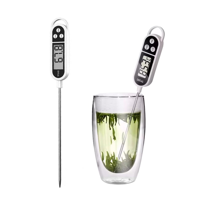 Food Thermometer – Ultra-Fast 1-Second Digital Instant Read Meat Thermometer, Essential for BBQ & Cooking, Measures Water, Oil & Milk Temperature, Probe Type (Battery Included)