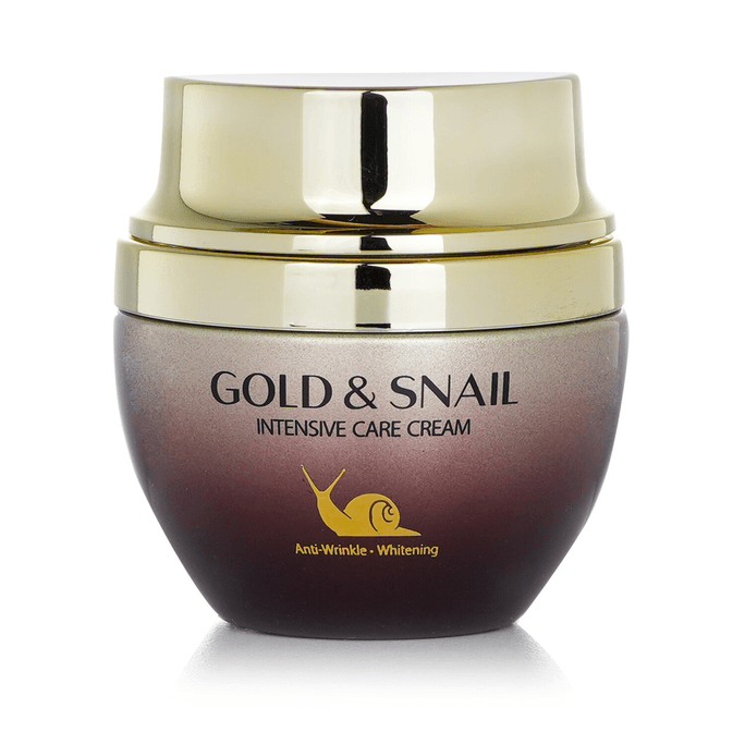 3W Clinic Gold & Snail Intensive Care Cream (Whitening/ Anti-Wrinkle)  55g/1.94oz