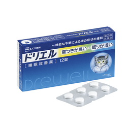 [일본에서 다이렉트 메일] 흰토끼제약 수면제 DREWELL 퀵 슬립 서포트 수면 개선 정제 베이직 타입 12정