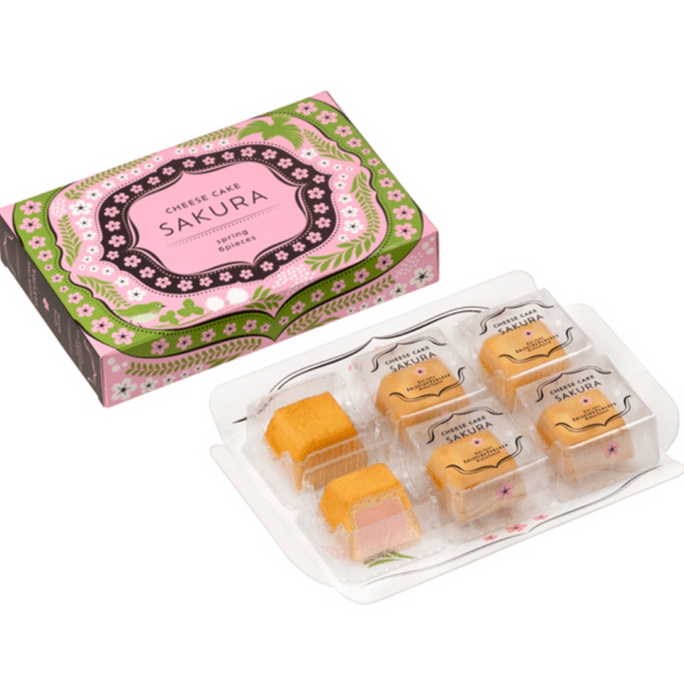shiseido Sakura cheese cake 6 in a box