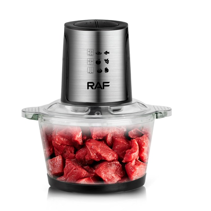 [미국 배송] RAF 전기 고기 분쇄기, 식품 분쇄기, 마늘 및 고기 블렌더, 2L 110V
