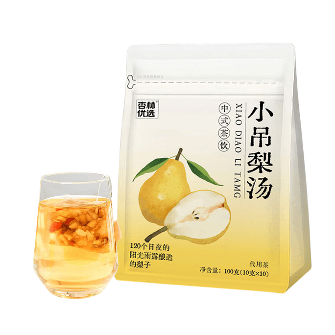 杏林优选 小吊梨汤 老北京养生茶 雪梨银耳羹桂圆红枣 远离上火 止咳润肺养颜 10g*10袋