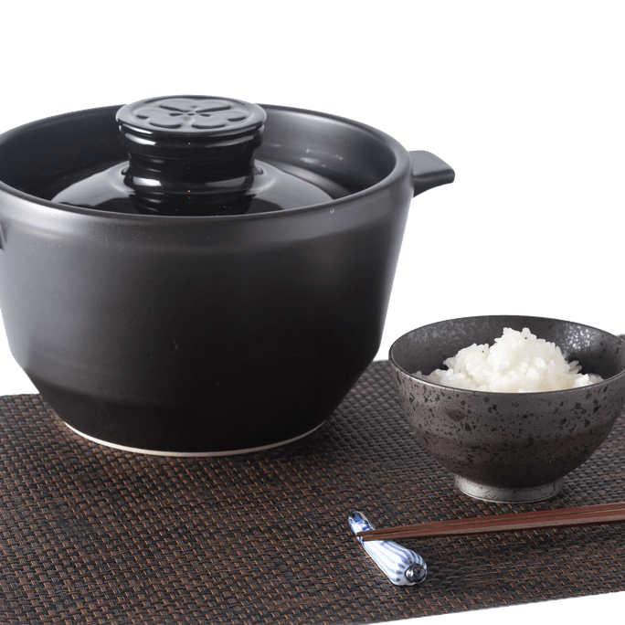 日本大慶有田焼手作り炊飯器鍋 (7.8インチ x 9.3インチ)