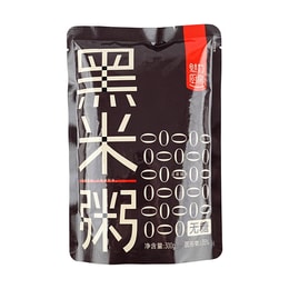 魅力厨房 即食无糖黑米粥 300g 早餐夜宵食品代餐方便速食轻断食 