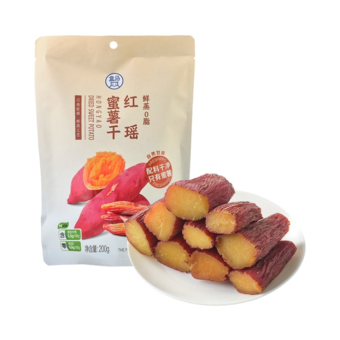 [중국 직배송] 허마 갓 찐 무지방 붉은 고구마칩 200g