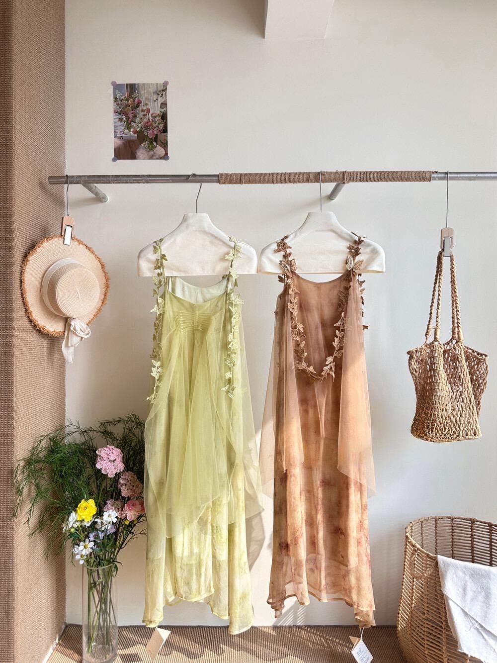 【加拿大直郵】 加拿大 SCENARIO 花園微光輕透長裙 S-M碼 綠色 淺綠色 S